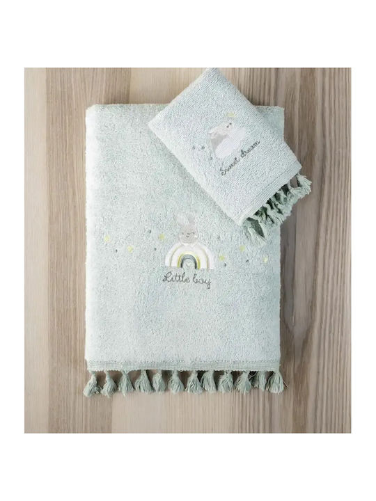 Nima Set De Prosoape Pentru Bebeluşi 2 Piese Albastre Greutate 400gr/m²