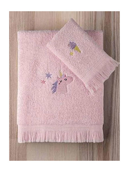 Kocoon Set Babyhandtücher 2 Stück Rosa Gewicht 380gr/m²