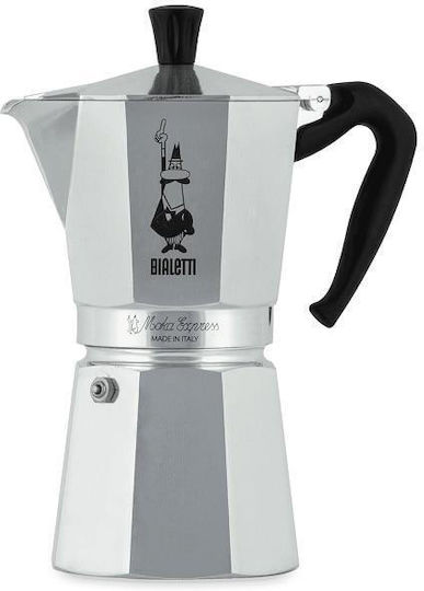Bialetti Moka Express Espressokocher Für Den Herd 12 Tassen Silber