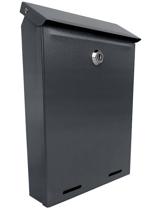 Cutie Poștală pentru Exterior Metalic în Culoarea Gri 17.5cm