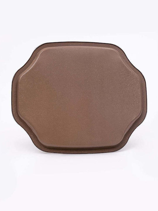 SteweHome Metallischer Serviertablett 28x32cm