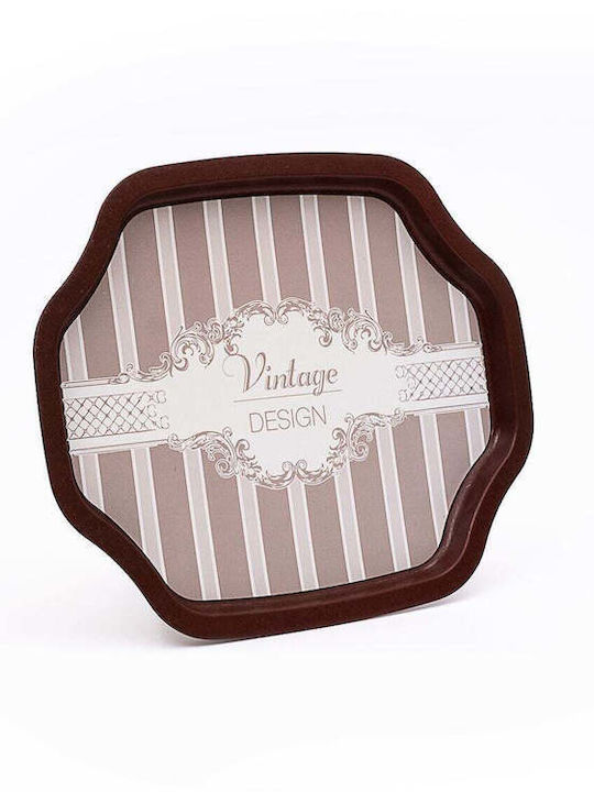 SteweHome Metallic Serving Tray 28x32cm