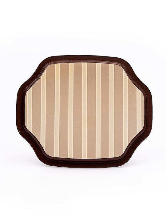 SteweHome Metallic Serving Tray 28x32cm