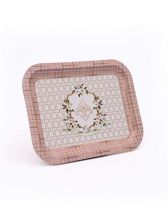 SteweHome Μεταλλικός Δίσκος Σερβιρίσματος 23x28cm
