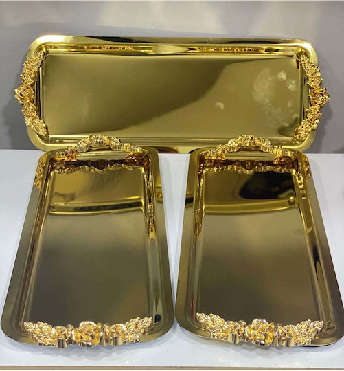 SteweHome Аноиксидотос Сервиращ Диск 33x13см 3 Бройки