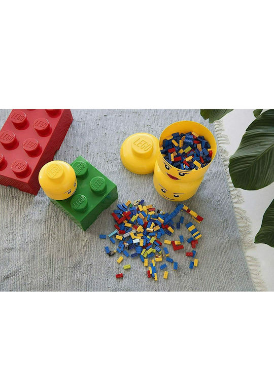 LEGO Children's Toy Storage Box Made of Plastic Yellow 27x27cm