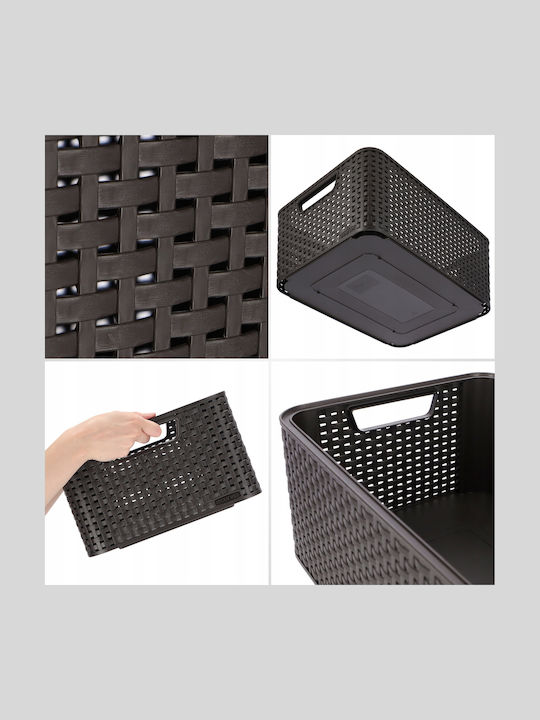 Curver Καλάθι Αποθήκευσης Rattan Καφέ 18lt