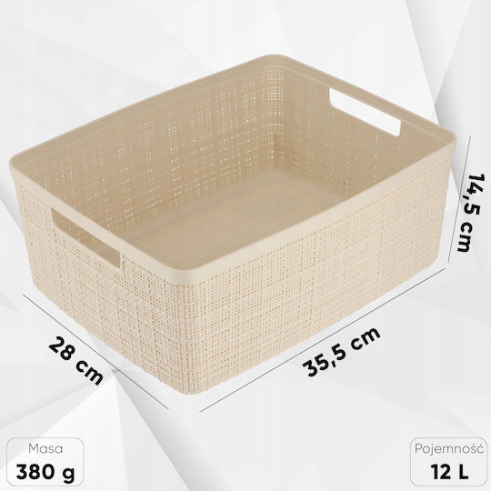 Curver Basket M 12l Cream