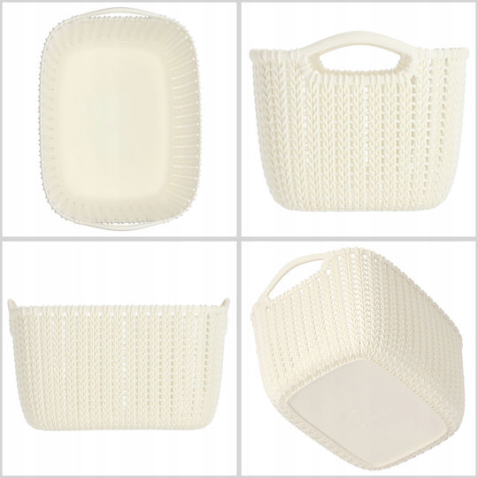 Curver Knit Καλάθι Αποθήκευσης Πλαστικό Μπεζ 8lt