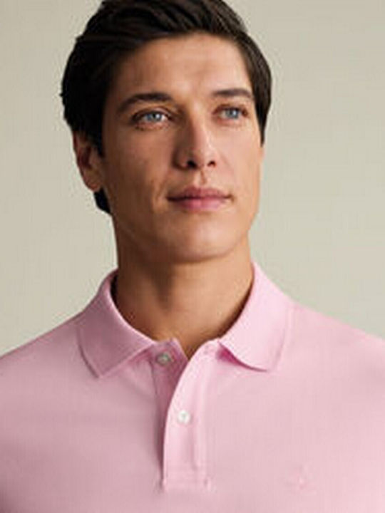 Charles Tyrwhitt Polo Herrenblusen Rosa Helles