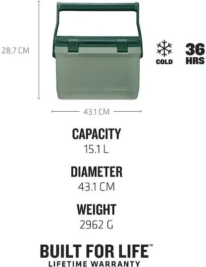 Stanley Easy Carry Outdoor Cooler Φορητό Ψυγείο 15.1lt Πορτοκαλί