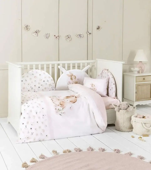 Nima Crib Bumpers Classic Inside Pink 40cm