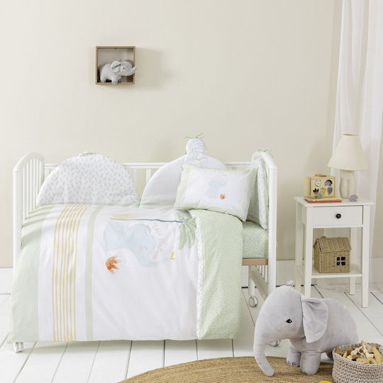 Nima Standard Inside Green Crib Bumper 40cm