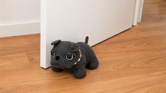 Opritor Ușă Pug Textil Gri