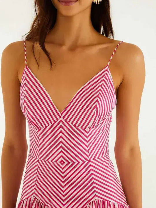 Summer Midi Slip Dress Multicolor