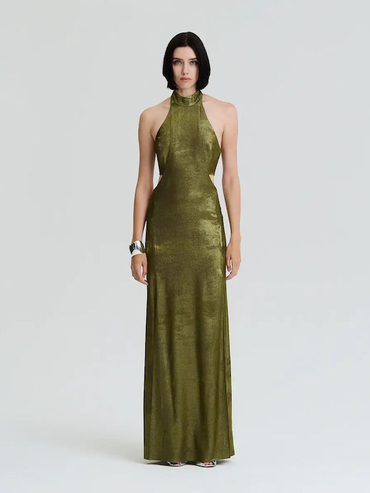 Maxi Evening Dress Olive