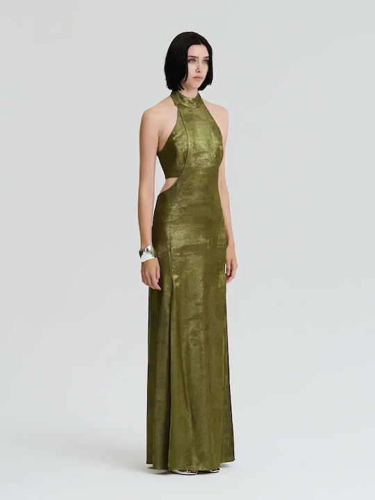 Maxi Evening Dress Olive