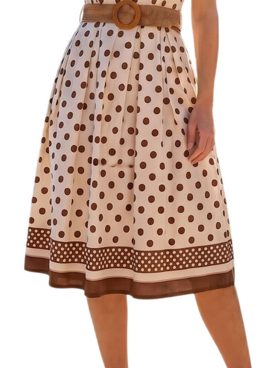 Summer Midi Dress Brown