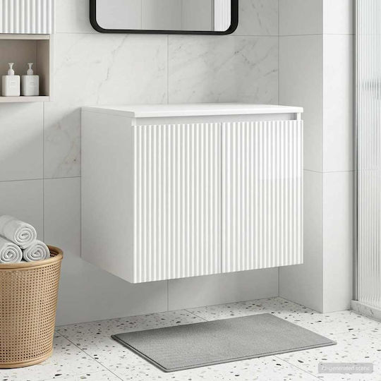vidaXL Dulap De Baie 62.5x44.5x50cm Alb