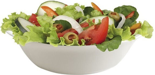 Cok Spain Elba Salatschüssel Glas Weiß 23x23cm 1Stück