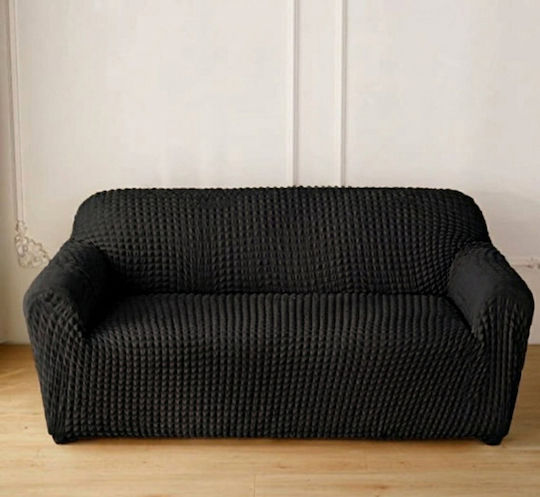 Ehome Elastic Cover for Four Seater Sofa Black