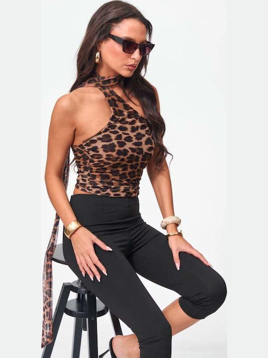 Γυναικεία Μπλούζα Animal Print Λεοπαρ