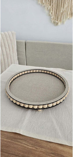 SteweHome Дървен Сервиращ Диск 25x20см