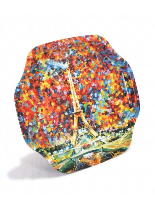 SteweHome Metallischer Serviertablett 27x32cm