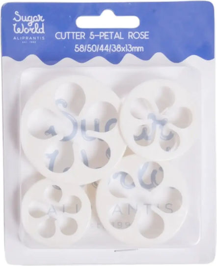 Sugarworld Decorațiuni pentru prăjituri Flori Plastice 4buc