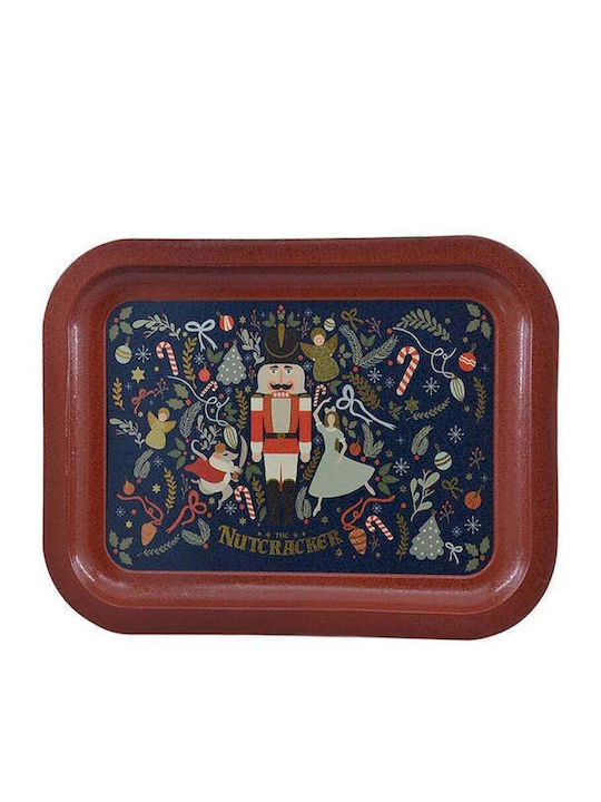 SteweHome Metallischer Serviertablett 23x28cm