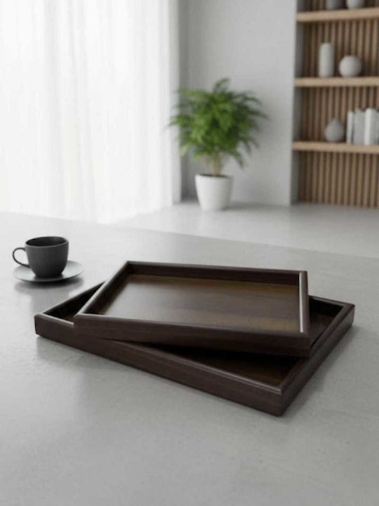 SteweHome Bamboo Δίσκος Σερβιρίσματος 25x35cm 2τμχ
