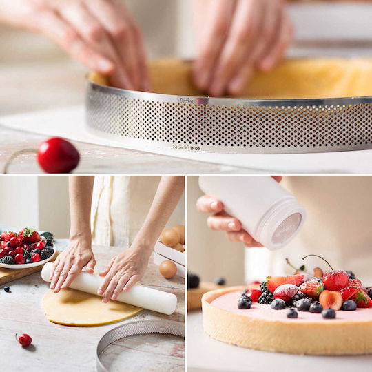 Perforated Tart Ring Mold Ø=10 Cm