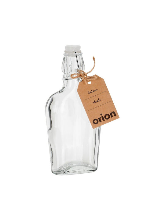 Orion Bottle Water Glass with Clip Transparent 180ml