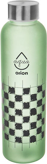 Orion Μπουκάλι Νερού Γυάλινο με Βιδωτό Καπάκι Πράσινο 600ml