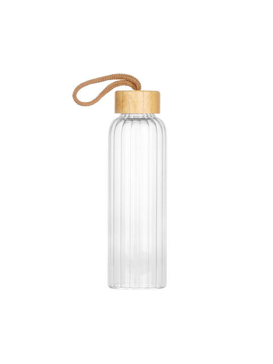 Orion Bottle Water Glass with Screw Cap Beige 500ml