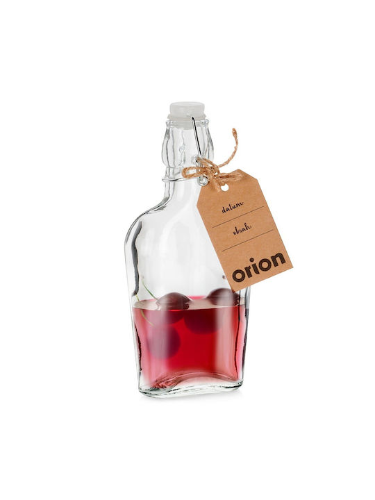 Orion Bottle Water Glass with Clip Transparent 180ml