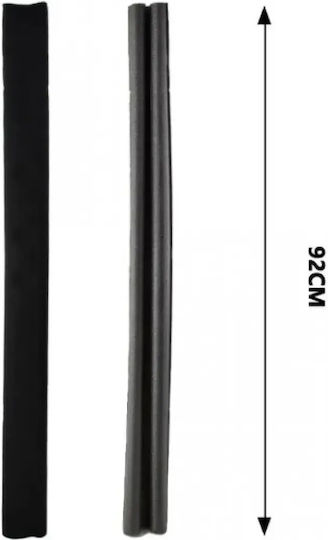 Tpster Foam Double Door Draft Stopper in Brown Color 0.92m x 3cm