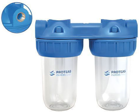 Proteas Filter Wasserfiltrationssysteme Doppelter Zentrale Versorgung Rohrquerschnitt ½" EW-021-0118