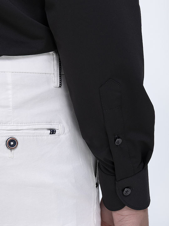 Long Sleeve Shirt In Regular Fit Black
