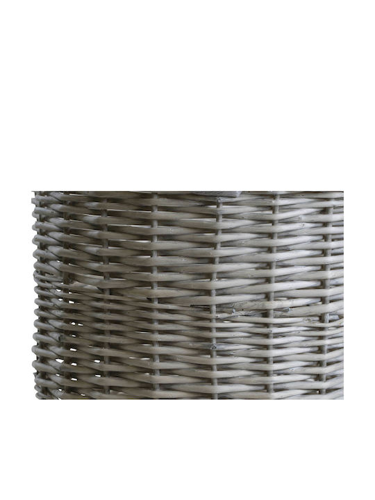 Lesli Living Set of Gray Wicker Decorative Baskets 3 Pieces