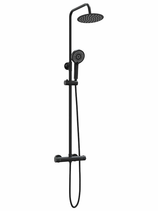 vidaXL Ρυθμιζόμενη Στήλη Ντουζ χωρίς Μπαταρία 150cm Χάλκινη