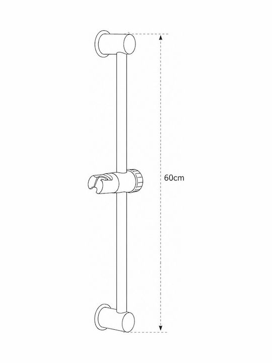 MRShome Shower Column Without Battery Black