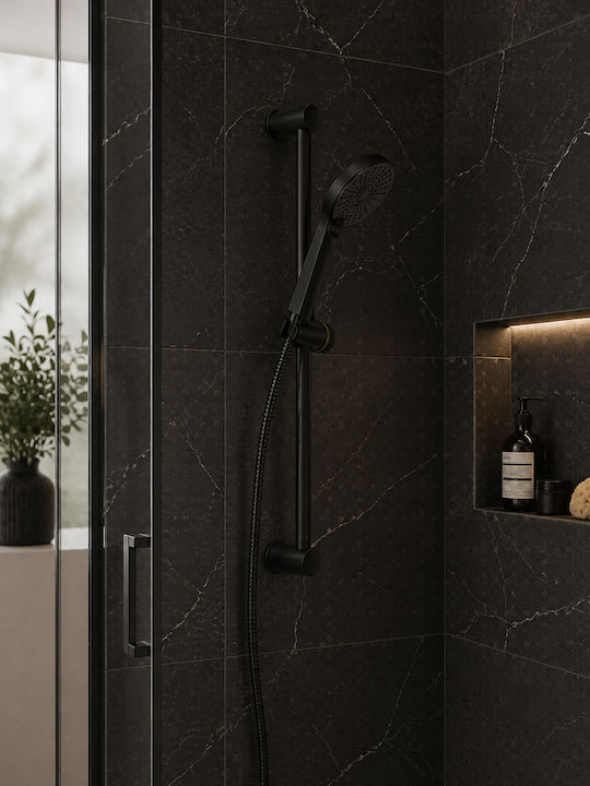 MRShome Shower Column Without Battery Black