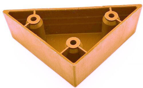 Hoff Kunststoff Möbelbein Für Couch 6x6cm Grau