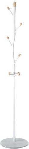 Metallic Coat Rack White Massido 178cm