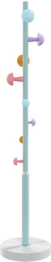 vidaXL Metallic Coat Rack Blue 35x35x172cm
