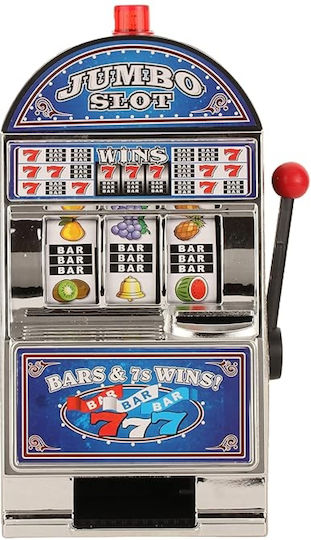 Slot machine Children's Money Box Plastic Blue