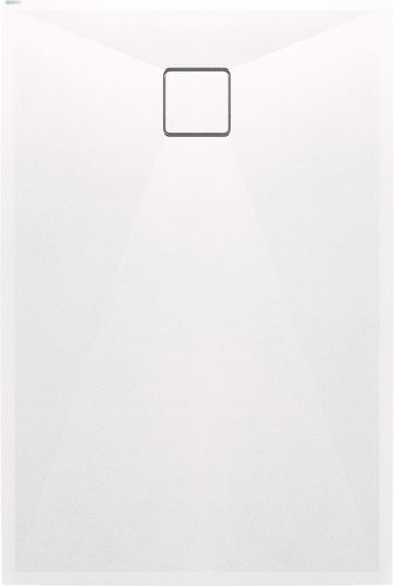 Deante Ορθογώνια Γρανίτης Ντουζιέρα 100x70cm Γκρι