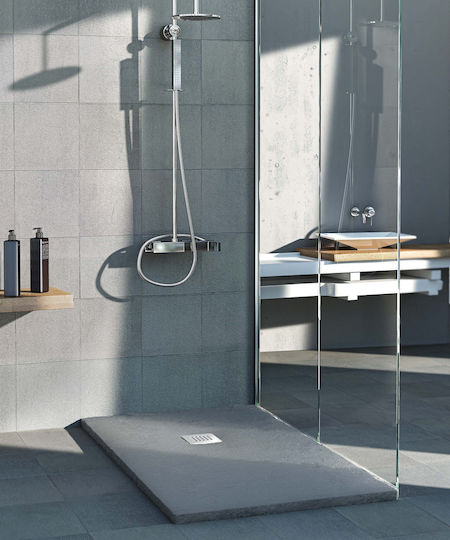 Sanitec Keramik Dusche x80cm Gray