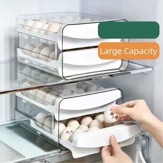 Fridge Egg Holder For 32 Eggs 22.5x21.5x14cm